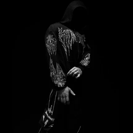 Breathedivinity Abyssal Wraith Oversized Zip up Hoodie [VOID BLACK] (8)