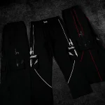 Breathedivinity Excalibur Uncuffed Cargo Trackpants [DARKNESS] (2)