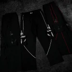 Breathedivinity Excalibur Uncuffed Cargo Trackpants [VOID BLACK] (1)