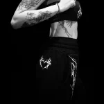 Women's Phantom Kiss fitted sweatpants [VOID BLACK] (1)