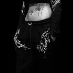 Women's Phantom Kiss fitted sweatpants [VOID BLACK] (3)