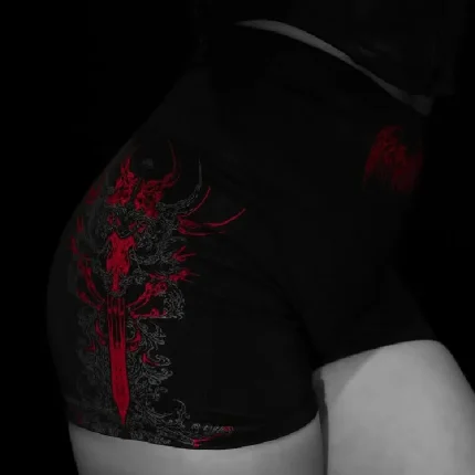 Breathedivinity Void Tech™ Cathedral Shorts [BLACKRED] (2)