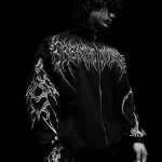 Breathedivinity Void Walker Zip Up Jacket [WHITEBLACK] (1)